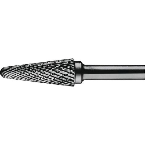 Fresa  rotativa  KEL  D.10mm  cabeza-L.20mm  vástago-D.6mm  HM  dentado  cruzado  TECWERK (1/2)