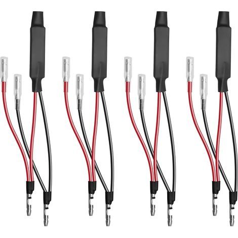 4-teiliges Widerstandsset, 12V 10W LED-Blinker, Fehlerdecoder, Motorrad-/Roller-Adapterkabel (1/5)