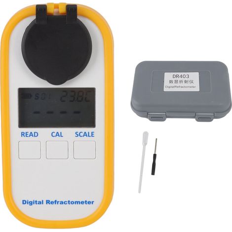 Digitales Refraktometer für Testbenzin 0–80 % Integriertes Display Kompaktes ABS-Gehäuse (12,4 x 6,2 x 3,4 cm) Schnelle Messung in 3 Sekunden (1/5)