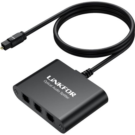 Splitter Audio Optique 1x3 Alimenté - Boîtier Aluminium (1/5)
