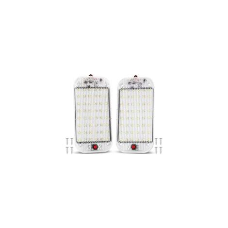 Geeignet für 12V LED-Autoinnenbeleuchtung, hochhelle Fahrzeugbeleuchtung, 48 LED-Perlen mit Schalter, geeignet für Lieferwagen, Wohnmobile und Boote, 2er-Pack.