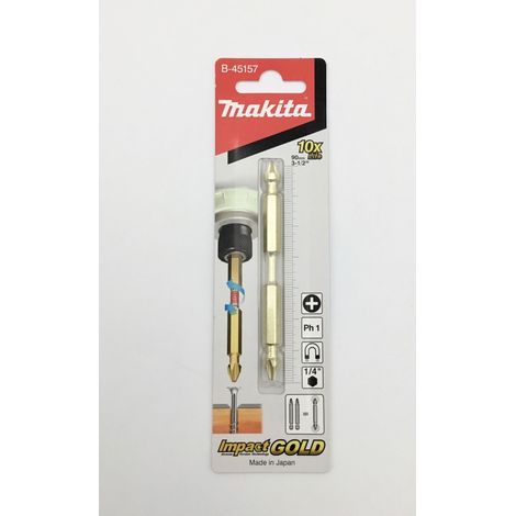 Makita BIT Doppelkreuzschlitzbit Impact Gold Torosion PH1 - 90 mm, 1 Stück B-45157 (1/2)