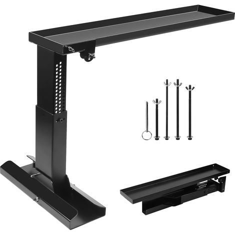 Niveleur d'Échelle Acier 30-46 cm, Pliable Plateforme Escalier Antidérapante 69x14,8 cm, Capacité de Charge Maximale 150 kg, Extension d'Échelle pour Échelles Télescopiques (1/5)