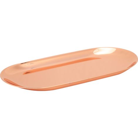 Grand plateau de rangement en acier inoxydable 430 pour bougies d'aromathérapie, or rose (1/5)