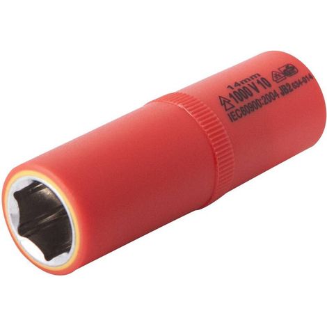 Douille 13mm L.72mm 3/8" isolée 1000V IEC 60900 en CrV - OE 0731 - CLAS Equipements