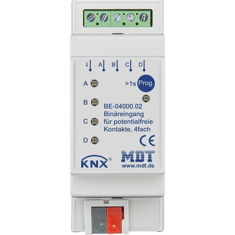 MDT technologies Binäreingang 4-fach 2TE REG, potentialfrei BE-04000.02 (1/5)