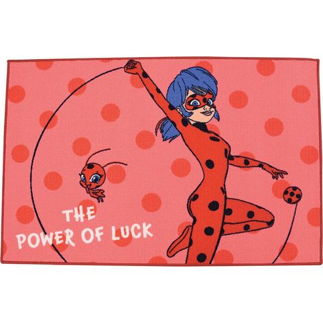 Tapis - FUN HOUSE - Ladibug Miraculous - 120 x 80 cm - Multicolore - Lavable en surface (1/3)