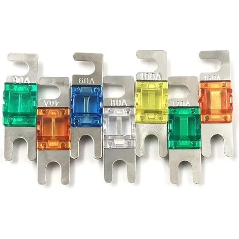 7pcs Mini Multi Pack ANL/MANL Fuses 30A 40A 60A 80A 100A 120A 150A For Automotive Marine Video Audio System Electronic Fuse (1/5)