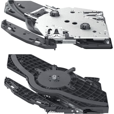 Hettich FurnSpin M Rechts Push to Open Silent Oben Set
