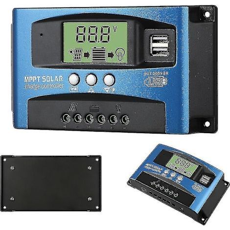 MPPT-Solarladeregler 100 A, 80 A, 60 A, 50 A, 40 A, 30 A, zwei USB-Anschlüsse, LCD-Display, 12 V, 24 V, 30 A (1/5)