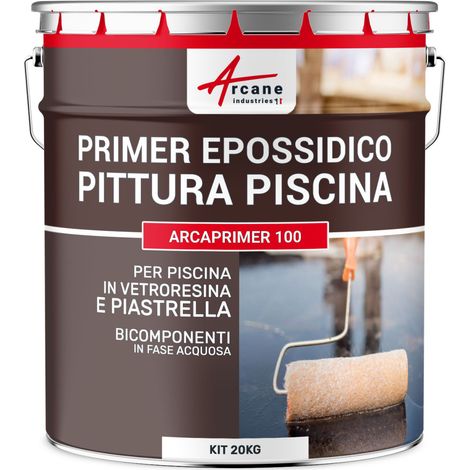 Primer epossidico per piscina in poliestere e piastrelle - ARCAPRIMER 100 - 20 kg (fino a 100 m²)  - ARCANE INDUSTRIES