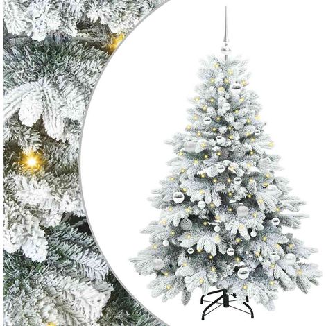 Sapin de Noël,Arbre de Noël artificiel avec 150 LED Vert 150 cm PE et PVC CFW30924 (1/5)