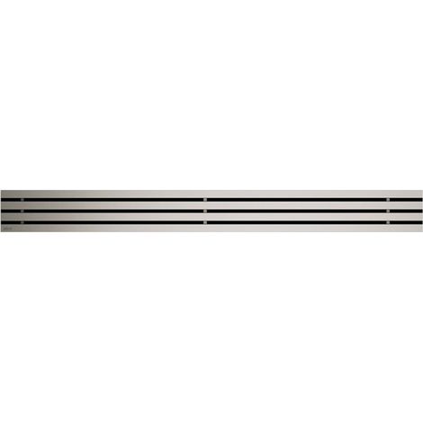 Alca Rejillas - Rejilla para cubeta de suelo lineal 30 cm, acero inoxidable mate GAP-300M (1/2)