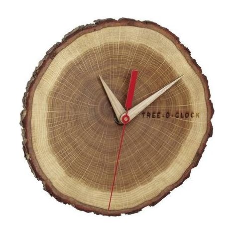 TFA Dostmann 60.3046.08 Quarzo Orologio da parete 172 mm x 180 mm x 40 mm Quercia, Legno In vero legno (1/5)