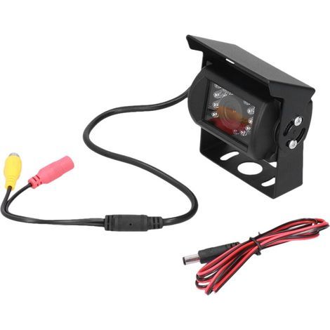 120° Rear View Camera with 18 LEDs, IP68 Waterproof, Night Vision, 12V-24V, Universal for Car, Truck, Bus (1/4)