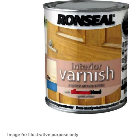 Ronseal Interior Varnish Quick Dry Satin Clear Finish - 250ml