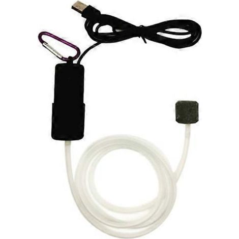 Aquarium oxygen pump, hydroponic oxygen compressor, aerator with air stone and silicone tubing, ultra-quiet and energy-efficient. (1/5)