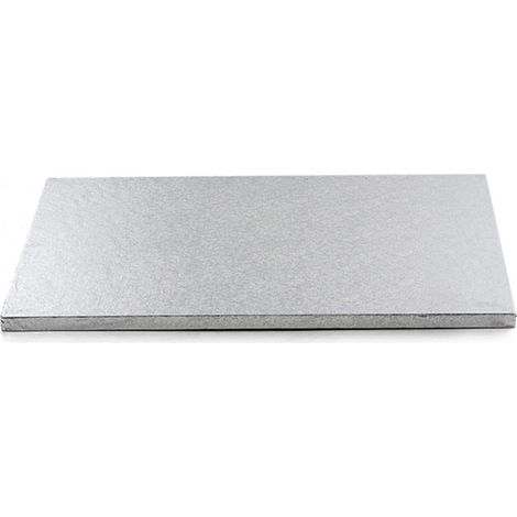 Decora CAKEBOARD Silver 50 X 70 X H 1,2 CM TAVOLA Argento, Cellulosa, 50 x 70 x 1,2 cm (1/4)