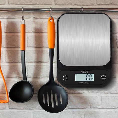 Eosnow Balance portable, affichage numérique LED de haute précision, électronique, pour la maison, la cuisine, la boulangerie, étanche, 6 niveaux, arrêt automatique, réglage du temps (1/5)