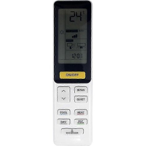 0010402886W Télécommande infrarouge ergonomique de remplacement pour climatiseur Haier, en plastique (1/4)