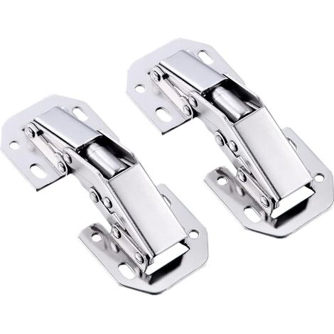 2 Pièces 90 Degrés Facile à Installer Caché D'armoires De Cuisine/Armoire Cintrées Charnières