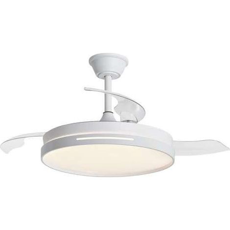 Ventilador a techo modelo Mini Togo 3 palas acabado blanco, 37cm(alto) 40cm(ancho) 40cm(fondo) .