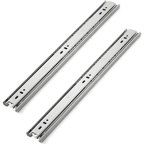 Glissières à billes pour tiroirs de meubles, extension complète en 3 (1/5)