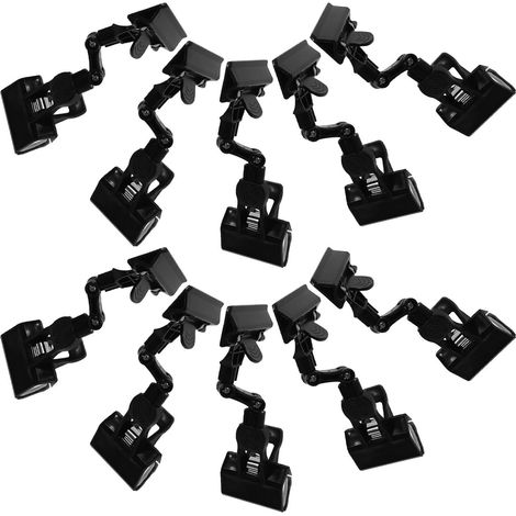 Pinces doubles pour étiquettes de prix, fixations noires (1/5)