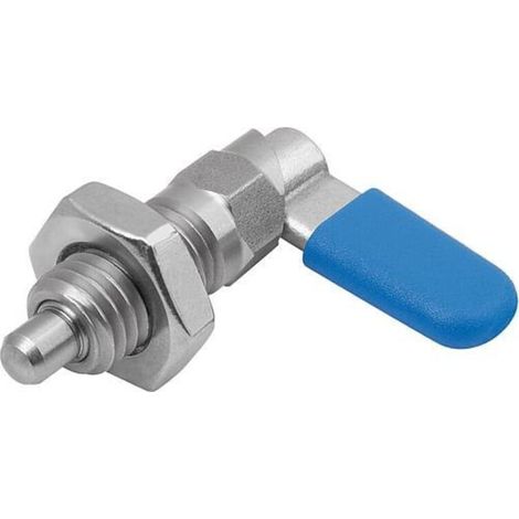KIPP Sperrriegel M10x1 D=5 SW10 Form D mit Kappe Mutter (1/3)