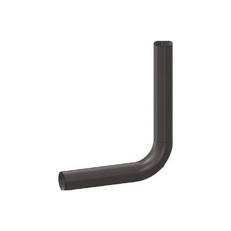 TUBO A SQUADRA IN OTTONE Misura: D. 32 25x18 Nero opaco