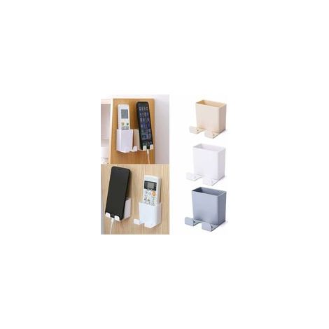 MINKUROW Soporte Para Teléfono Móvil Montado En La Pared De 3 Piezas, Abs Con Gancho Caja Organizadora Montada En La Pared Para Soporte De Carga Del Teléfono Móvil, Caja De Almacenamiento De Control R (1/5)