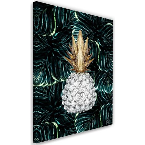 Tableau xxl image ananas tropical - 50 x 70 cm (1/5)