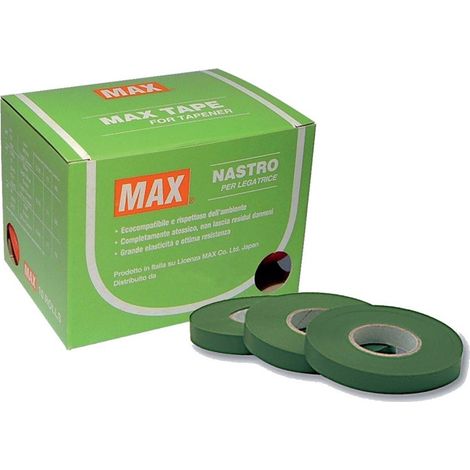 Nastro Pvc Verde Per Legatrici Max scatola 10 pz