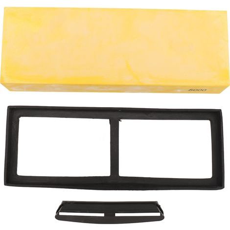 Pierre à aiguiser les couteaux, oxyde d'aluminium, micro-poudre, pierre à aiguiser avec base antidérapante pour le meulage, le polissage, l'aplatissement, grains 5000 (1/4)