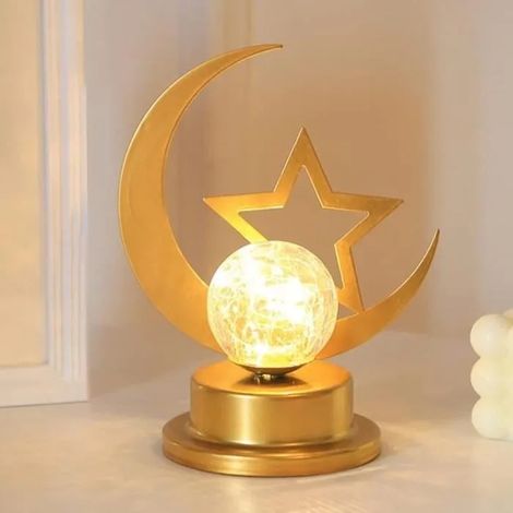 Lampe de table - LED - Boule décorative - Jaune - Intérieur - Pour enfant (1/4)