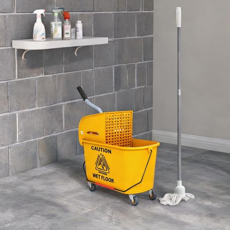 Accessoire de nettoyage jaune en plastique 45 x 26,5 x 70 cm (1/5)