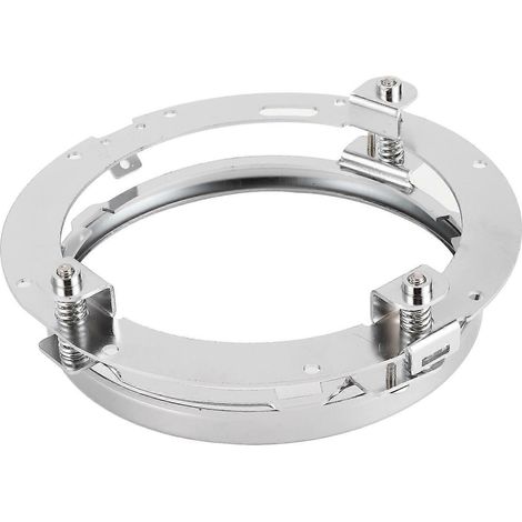 Support de phare, support de phare avant rond, base de montage, 17,8 cm (7 pouces), compatible Jeep Wrangler JK, argent (1/5)