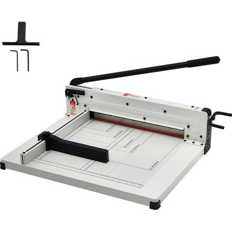 Coupe-papier 43,2 cm A3, guillotine 400 feuilles, base métal (1/5)