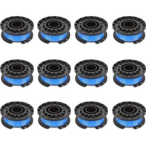 Rocchetto di ricambio Poweka compatibile con filo da 1,65 mm di diametro per decespugliatori 24 V G24LT25 G24LT G24LT28 G24LT30M Serie 4, 8 m di filo per bobina, 1,65 mm, (10 bobine) (1/4)