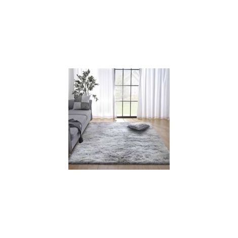 Tapis Chambre Shaggy Tapis Pour Salon Shaggy Tapis De Sol Grand pour Couloir Soft Tapis à Poils Longs Moelleux Tapis Antidérapant Intérieur Moelleux épais Pour Salon Chambre(Gris blanc,80120cm)