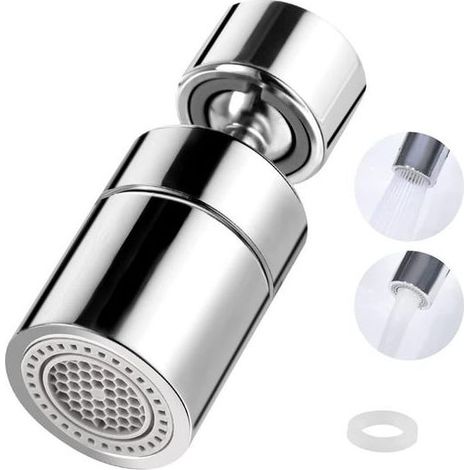 Verstellbare Wassersprudlerverlängerung, 360° schwenkbare Wasserhahnsprudler, M22/M24 Wasserspar-Sprudler (1/5)