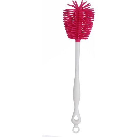 Brosse De Nettoyage En Silicone - Pour Biberons Et Bouteilles D'eau - Poignée Ergonomique - Lot De 1 (1/5)