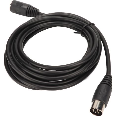 Câble de prolongation audio DIN 8 broches mâle-femelle 3 mètres pour micro et enceintes (1/5)