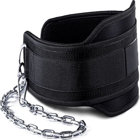 Ceinture De Treuil - Chaîne En Acier - Crochets Mousqueton - Pour Exercices De Force Et Musculation - 1 Pièce (1/5)