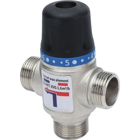 Soupape de Mélange Thermostatique à Arrêt Automatique, Contrôle de Température, Grand Débit, Connexion G3/4 Pouce (1/5)
