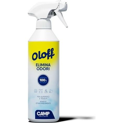 Camp oloff 500 ml elimina odori istantaneo per superfici e tessuti