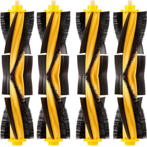 4pcs Roller Brushes Main Brush Replacement Parts for Ecovacs DEEBOT OZMO 920 950 T8 AIVI Max T9 T5 N5 N7 N8+ N8 Pro DX55 DX93 DJ65 Robot Vacuum Cleaner (1/5)