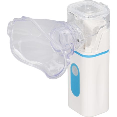 Mini nébuliseur portable, appareil portatif pour adultes et enfants, silencieux, idéal pour les voyages et la maison. Inhalateur de vapeur à ultrasons à brume froide. (1/5)