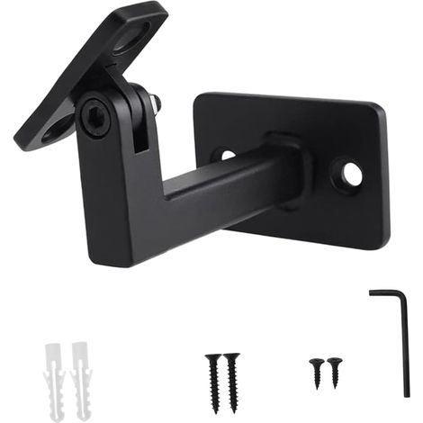 Support de main courante réglable en forme de L pour escalier, chambre à coucher, couloirs, couloirs (1/5)