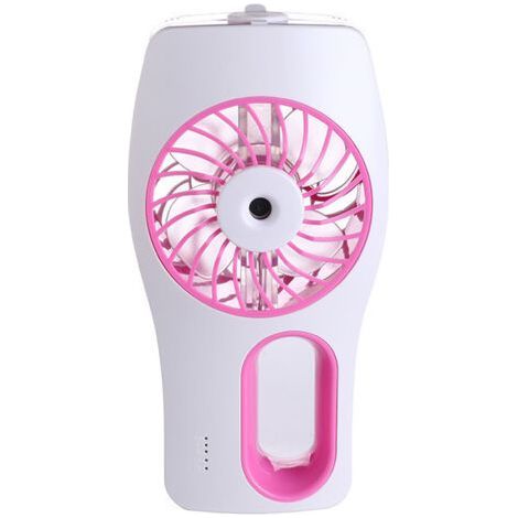 Mini ventilateur USB rechargeable USB avec refroidissement,3 modes de circulation pour le bureau, les voyages, l'extérieur (rose (1/5)